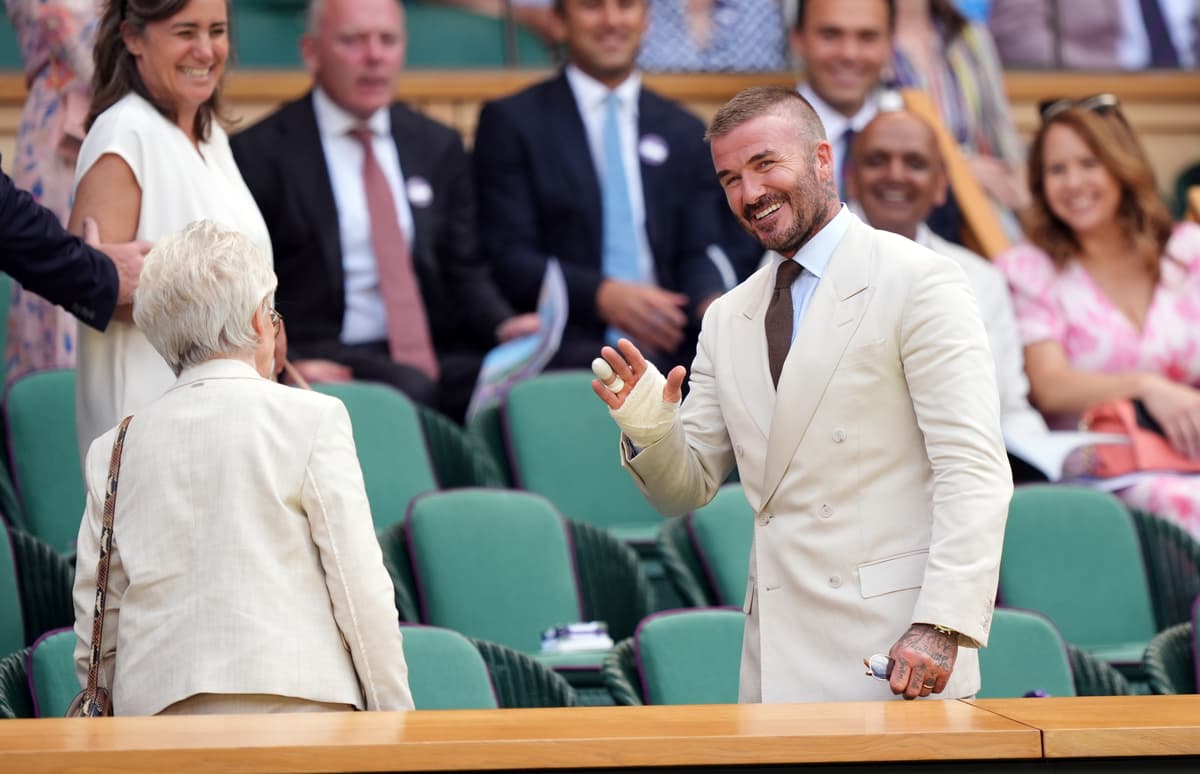 Beckham and Redmayne among celebrities at Wimbledon on day one - London Evening Standard