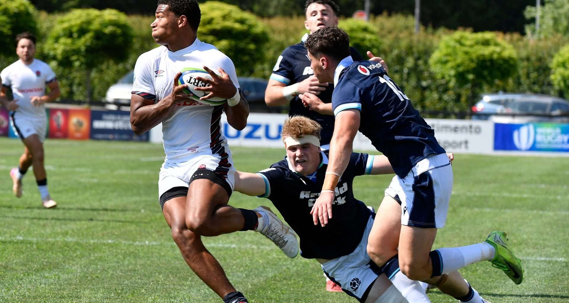 England ran out comfortable winners over Scotland in the opening round of the World Rugby U20 Championship in Verona, Italy, this afternoon. Image: World Rugby