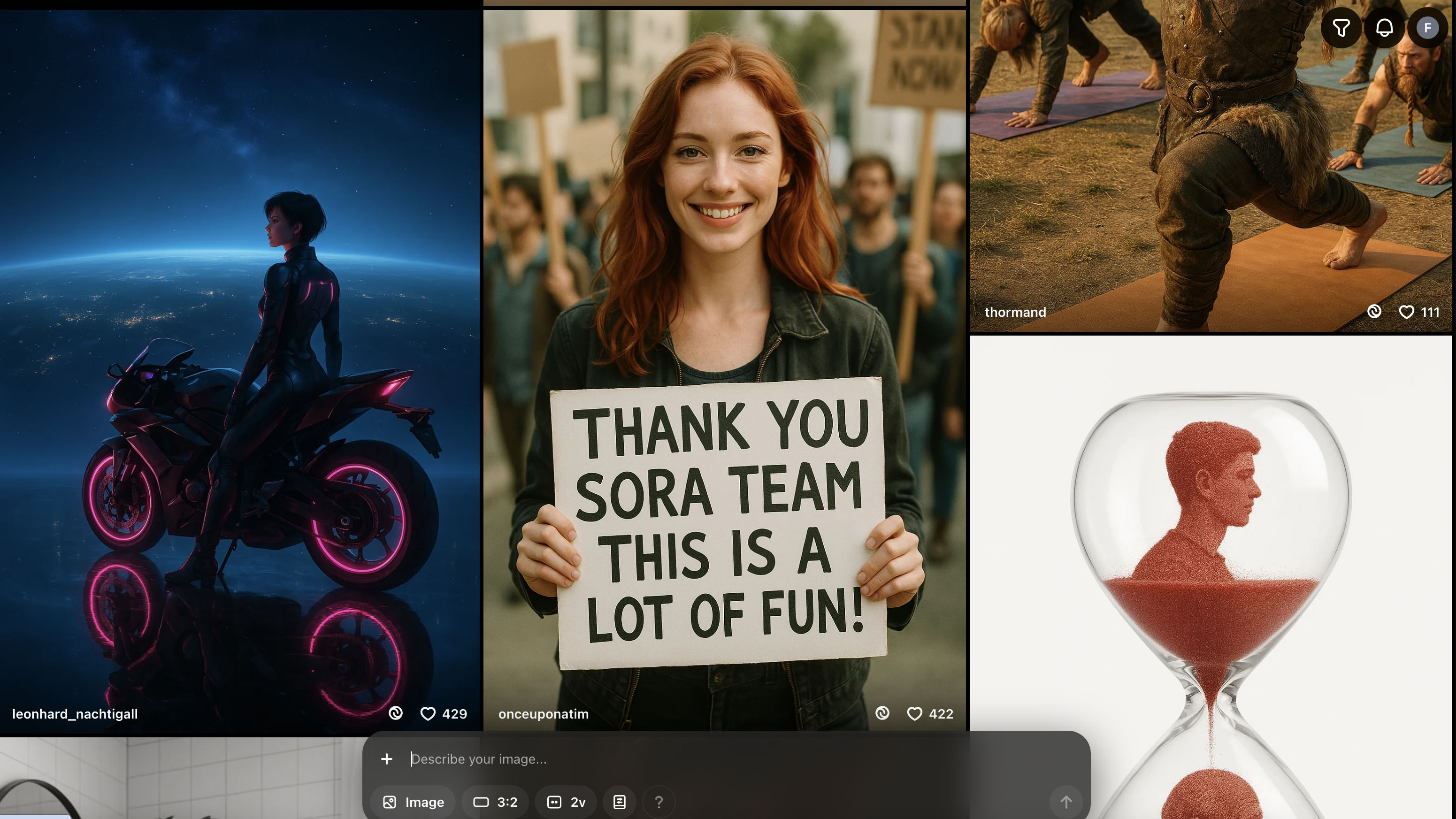 OpenAI Sora images