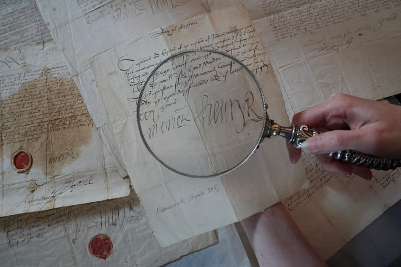 Rare manuscripts signed by Stuart royals also went under the hammer (Lyon and Turnbull/Stewart AttwoodPA)