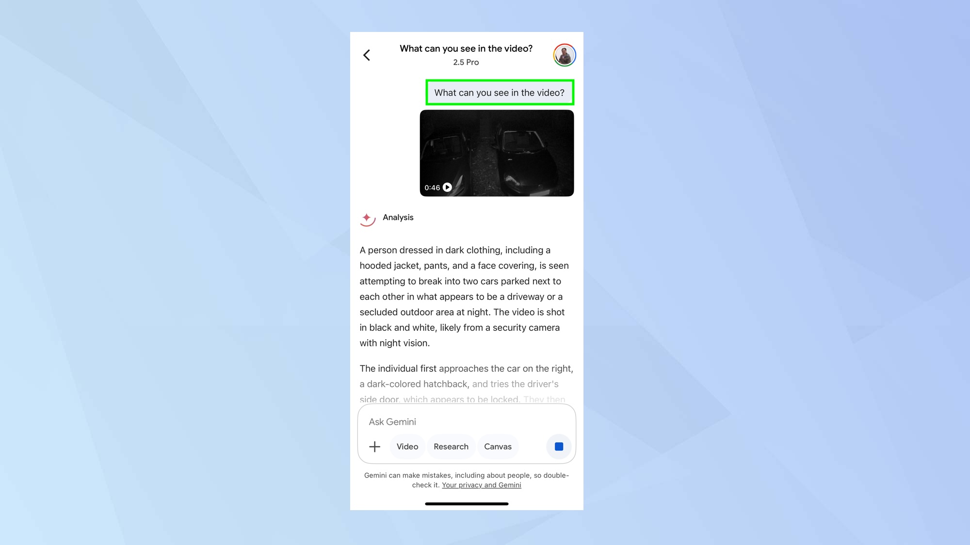 how to upload and analyse video in Google Gemini 