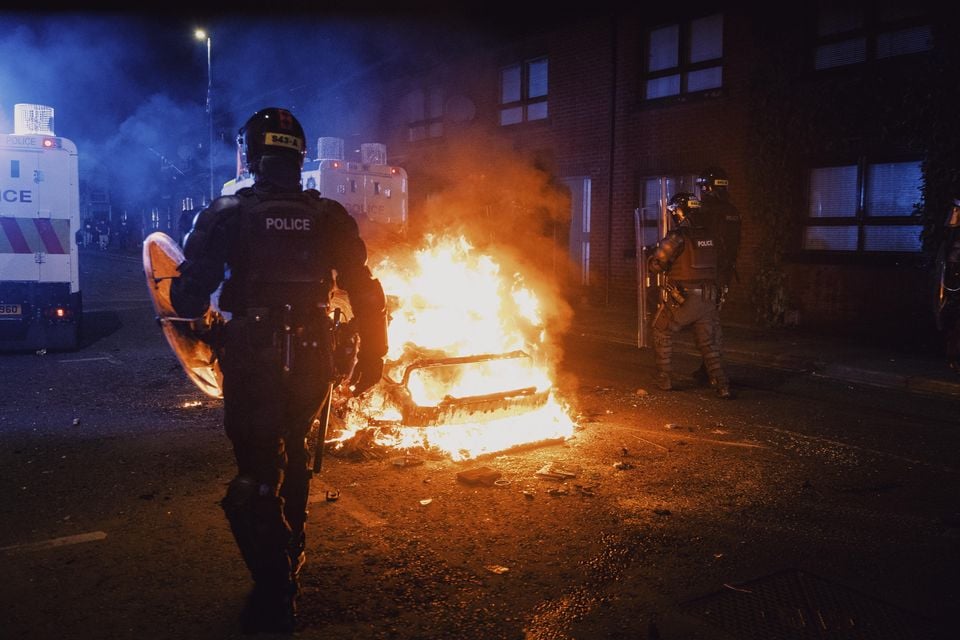 Police deal with a second night of disorder in Ballymena on June 10th 2025 (Photo by Kevin Scott)