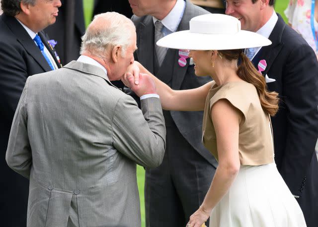 Getty Images King Charles with Princess Eugenie at the June 20 Royal Ascot races
