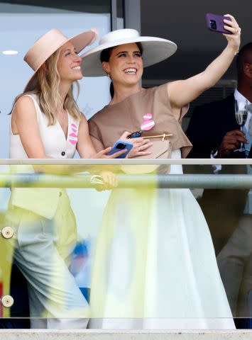 Getty Images Princess Eugenie taking a selfie with Misha Nonoo at the June 20 Royal Ascot