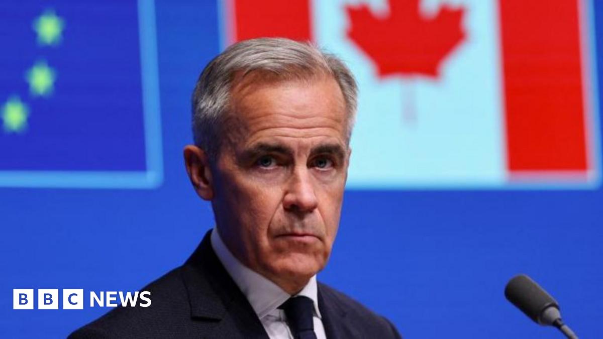 US President Donald Trump meets with Canadian Prime Minister Mark Carney in the Oval Office of the White House in Washington, DC, on May 6, 2025.