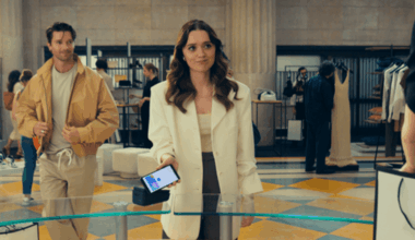 Aimee Lou Wood and Patrick Schwarzenegger in new Venmo campaign.