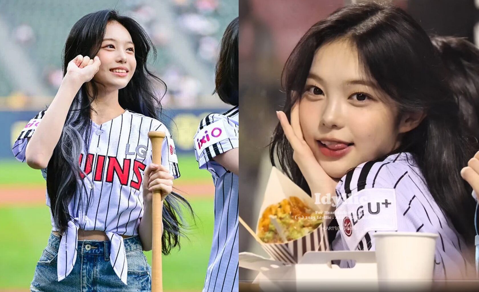 Hearts2Hearts' Ian goes viral for her adorable visuals at a baseball game