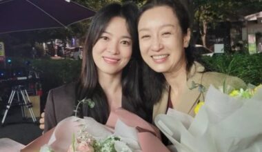Nam Gi Ae expresses her gratitude to Song Hye Kyo for sending a surprise coffee truck to set