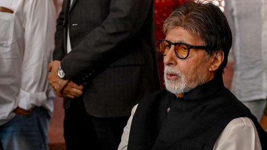 Bollywood actor Amitabh Bachchan's voice was used for sending out cautionary messages for phone users against cyber fraud. (AFP)