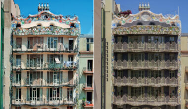 mosaics and ironwork of gaudí's casa batlló in barcelona restored