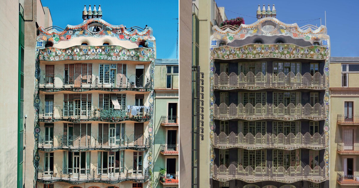mosaics and ironwork of gaudí's casa batlló in barcelona restored