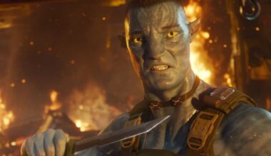 The latest image from director James Cameron's Avatar: Fire and Ash features the characters Quaritch and Spider