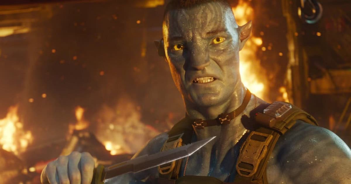 The latest image from director James Cameron's Avatar: Fire and Ash features the characters Quaritch and Spider