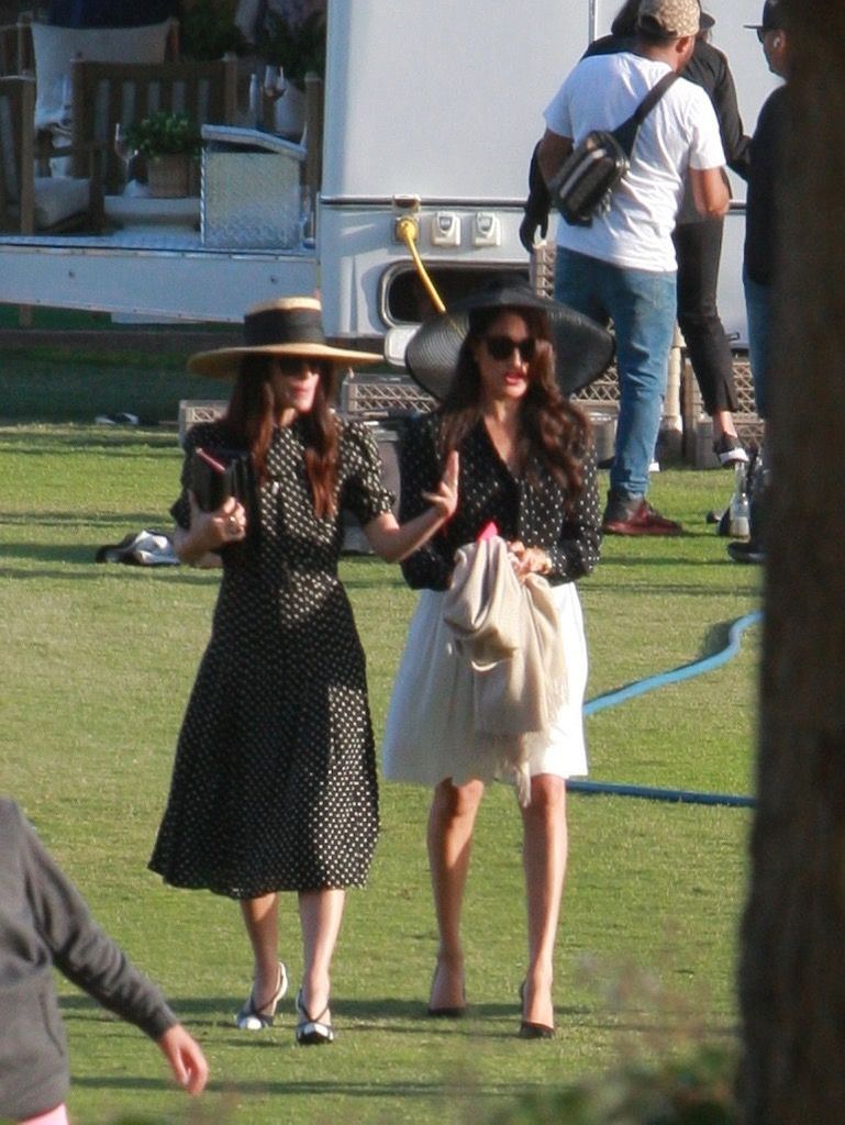 The Duchess of Sussex wore an outfit reminiscent of the one Julia Roberts wore in Pretty Woman at a Polo Match. 
