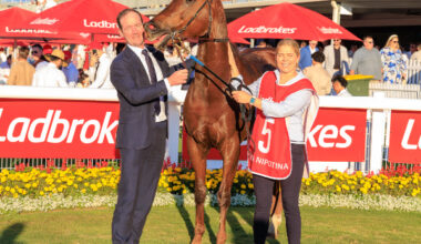 Bella Nipotina came back after her Tiara victory to take out The Everest - image Grant Courtney