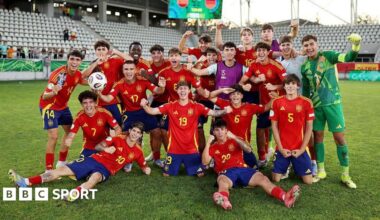 Spain U19 6-5 Germany U19 (after extra time): Defending champions into final after 11-goal thriller