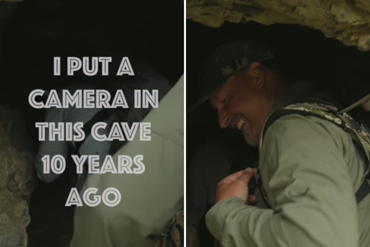 Camera in cave