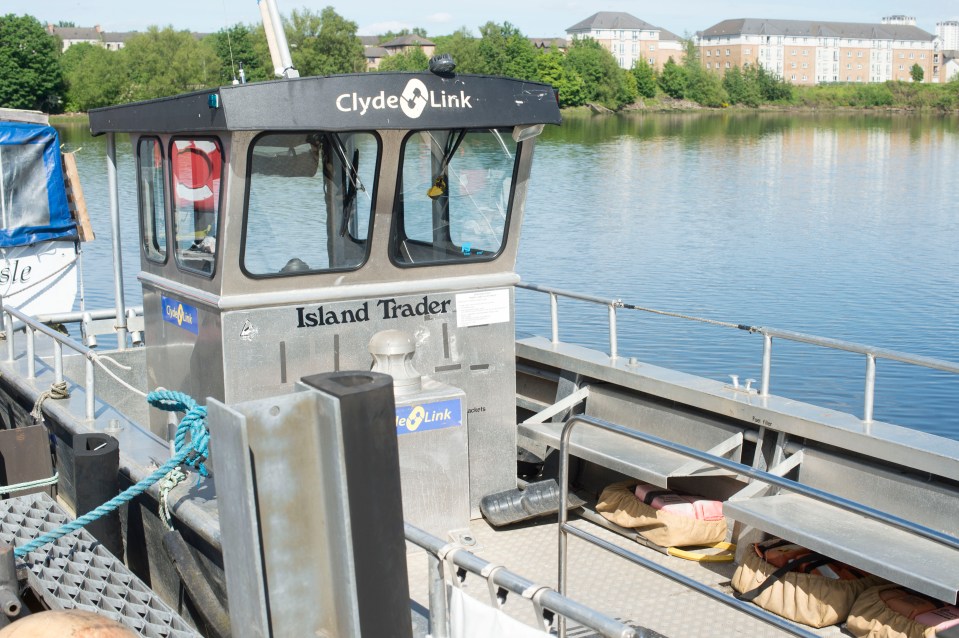 The Island Trader ferry at Renfrew Ferry.