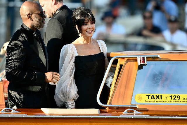 MARCO BERTORELLO/AFP via Getty Corey Gamble and Kris Jenner in Venice, Italy, on June 27, 2025