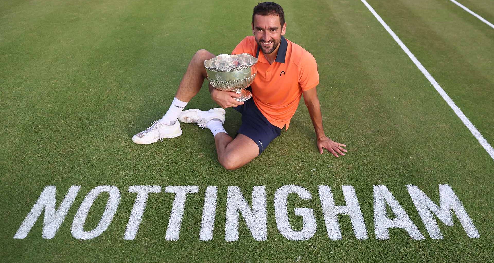 Marin Cilic defeats Shintaro Mochizuki on Saturday in Nottingham to claim his second ATP Challenger Tour trophy of the season.