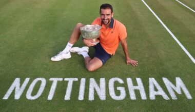 Marin Cilic defeats Shintaro Mochizuki on Saturday in Nottingham to claim his second ATP Challenger Tour trophy of the season.