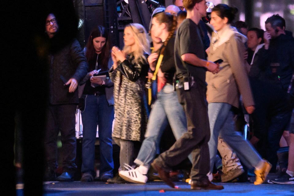 Jenna Ortega leaving the set of the film "Ghostwriter" in Glasgow.