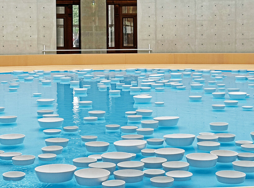 céleste boursier-mougenot turns bourse de commerce into immersive aquatic soundscape