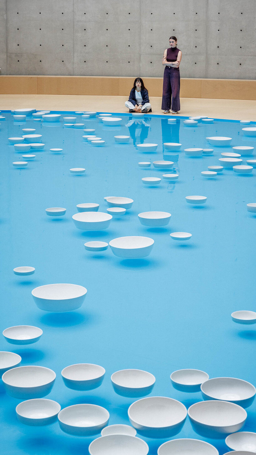 céleste boursier-mougenot turns bourse de commerce into immersive aquatic soundscape