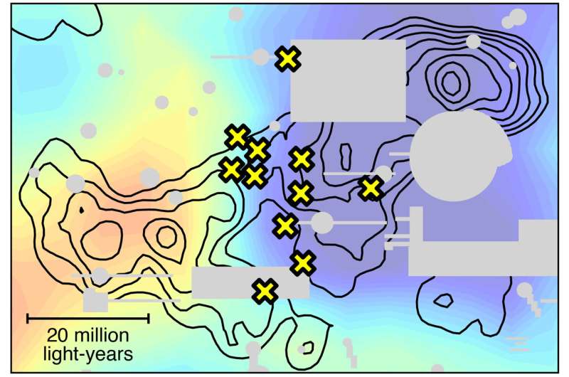 Cosmic himalayas quasar cluster defies explanation