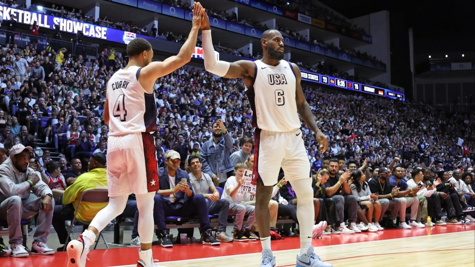 Stephen Curry and LeBron James took over London in 2024
