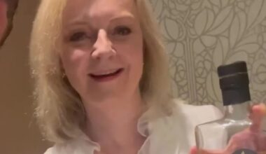 Former PM Liz Truss joins bare-knuckle fight thug who battered OAP to launch his whiskey - and even copies catchphrase