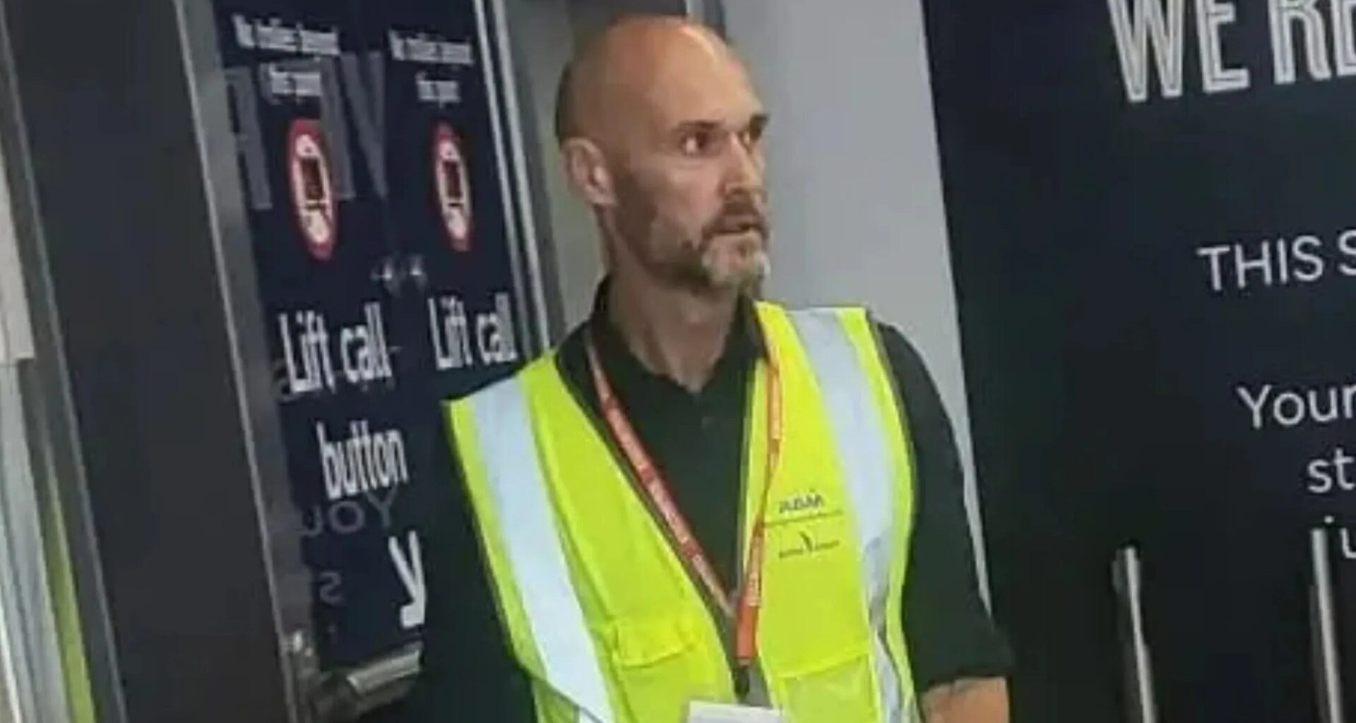 Former Championship manager, 44, now working at Bristol Airport as picture of him in uniform goes viral