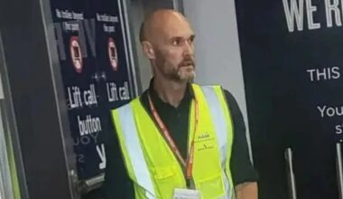 Former Championship manager, 44, now working at Bristol Airport as picture of him in uniform goes viral