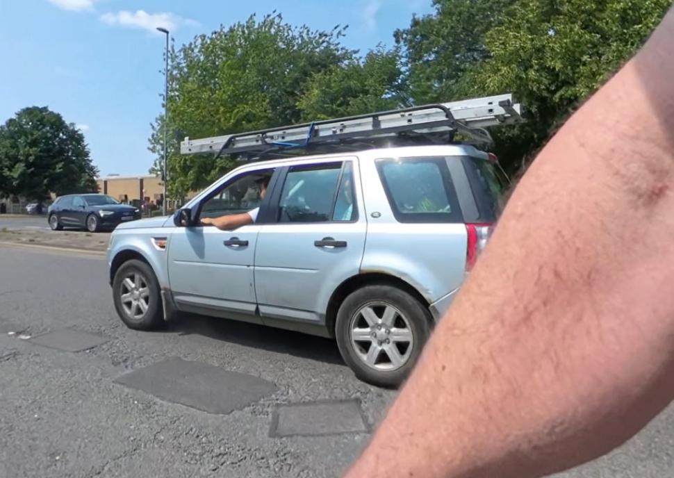 Cyclist hit with egg by car passenger
