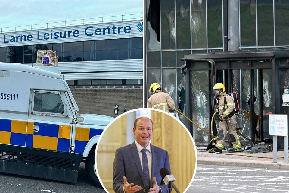 Communities Minister Gordon Lyons faces being referred to an Assembly watchdog over a social media post about Larne Leisure Centre which was later attacked