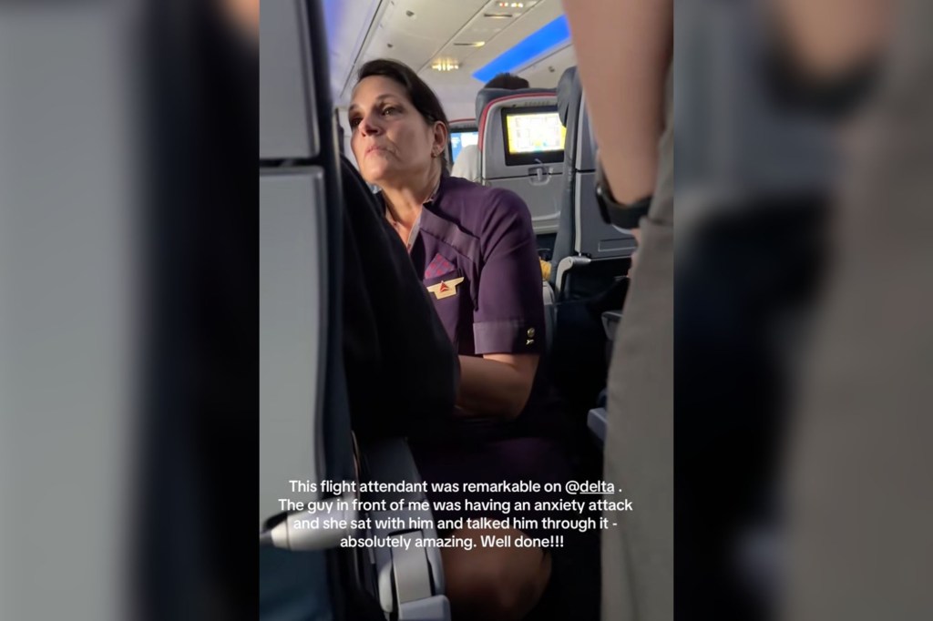 The flight attendant.