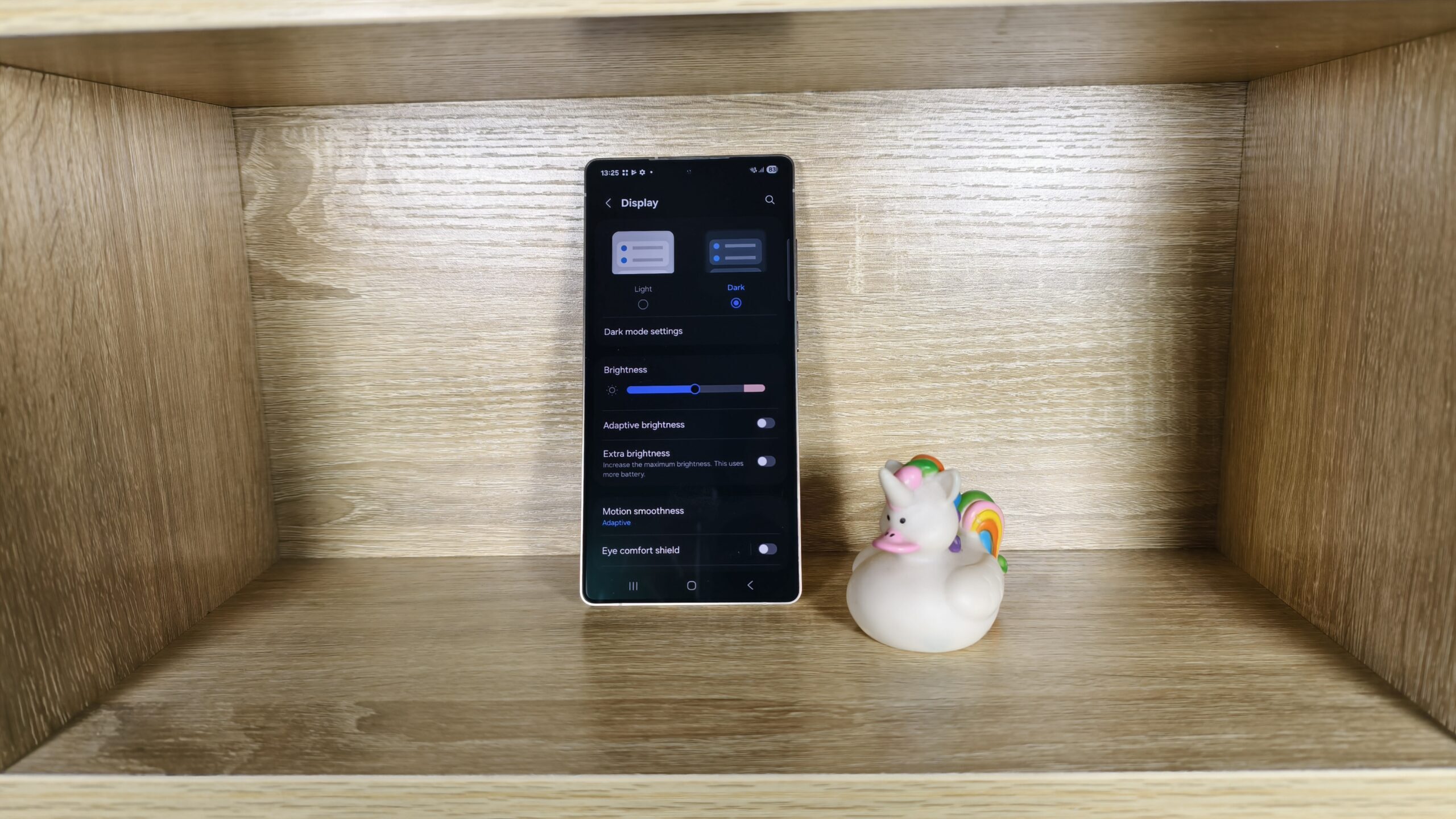 display settings on a samsung galaxy s25 ultra