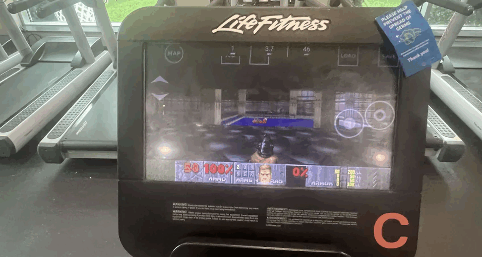 Someone managed to install Doom on an exercise machine, and the best part is, you have to sweat to play