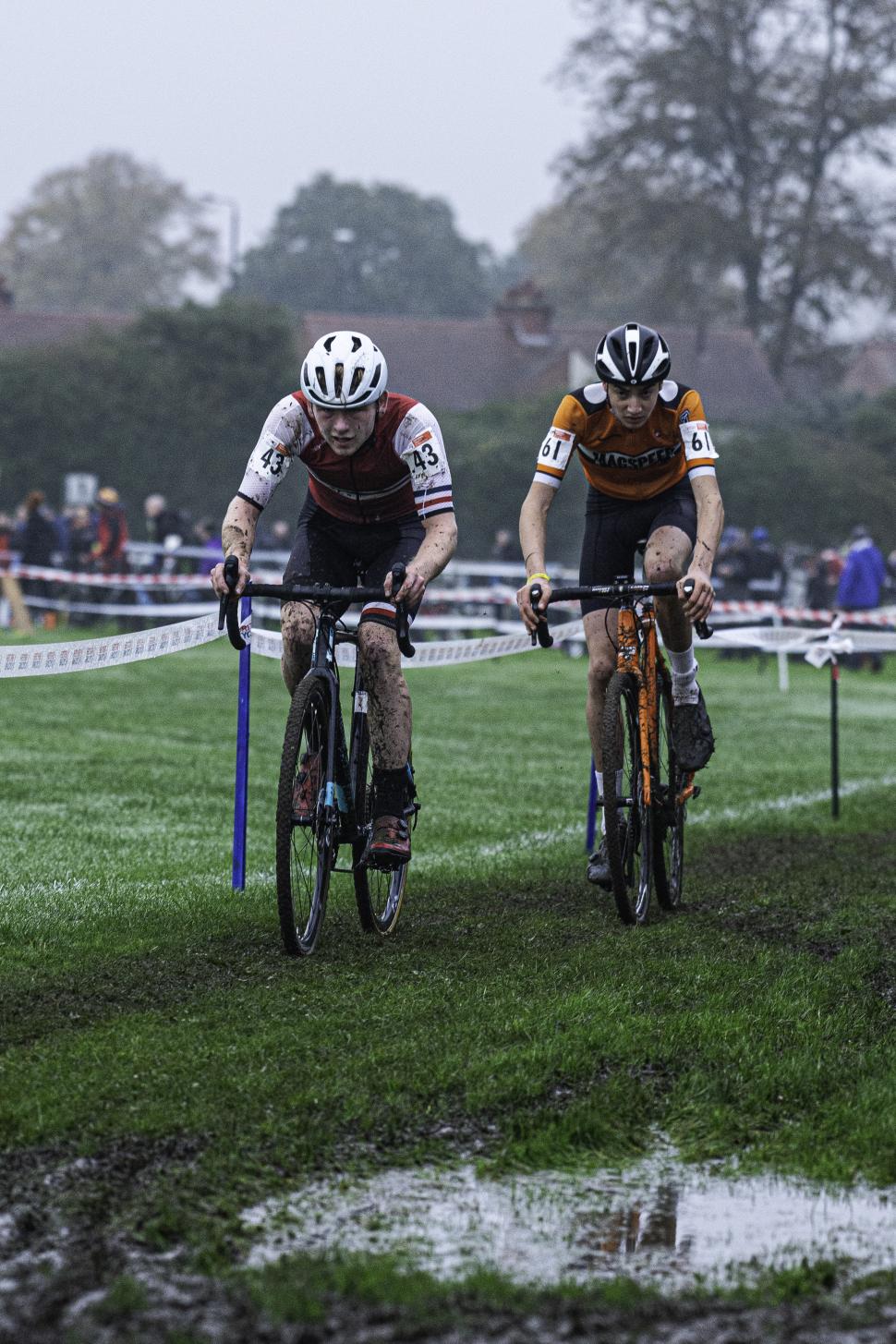 Aidan Worden during round 3 of the 2023 British Cycling Cyclo-cross National Trophy Series, Derby 