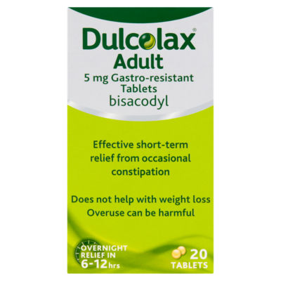 Dulcolax Adult 5mg gastro-resistant tablets for occasional constipation.