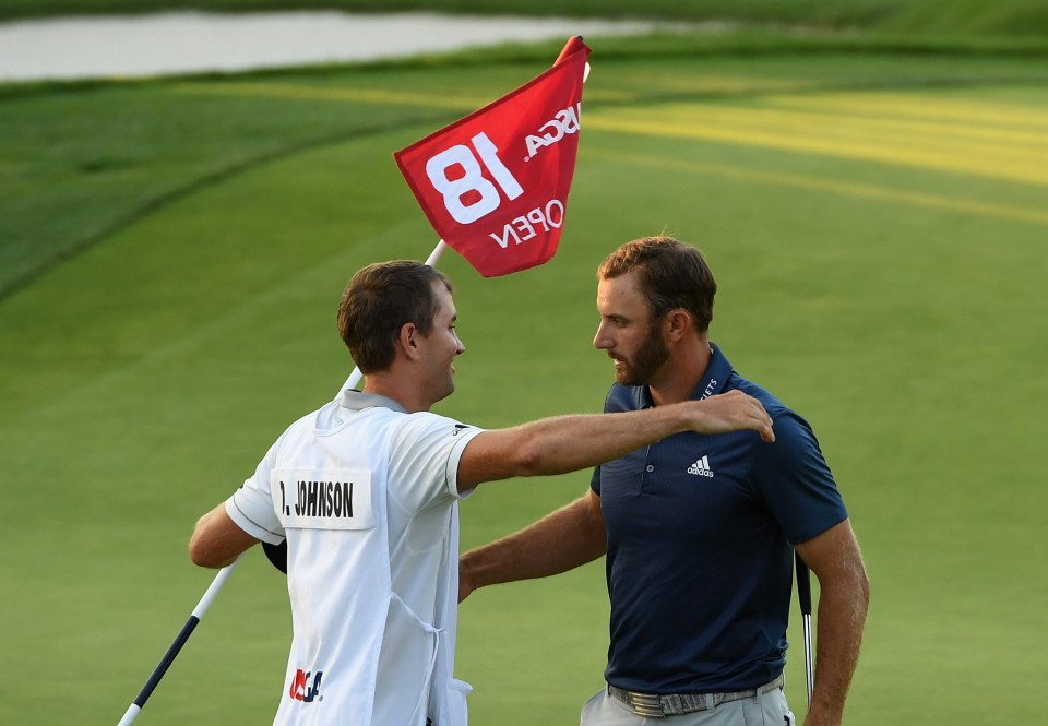 Johnson finished four strokes ahead but wasn't sure what was going on
