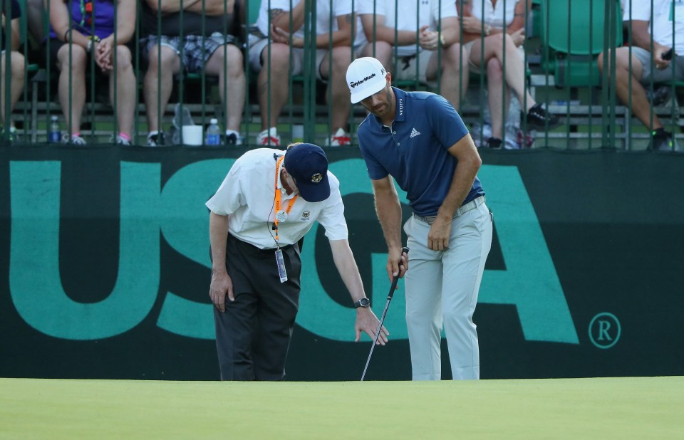 And it took seven more holes for him to be informed about what was happening by an official