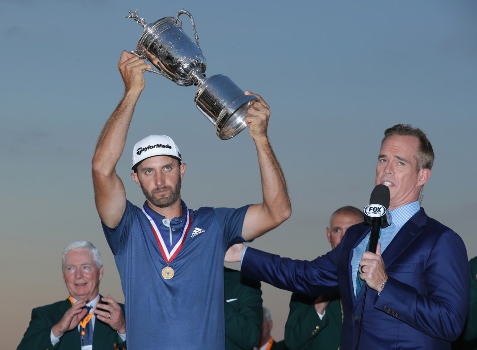 Dustin Johnson won the last event at Oakmont but had reason not to smile