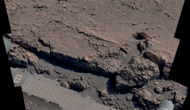 NASA’s Curiosity Mars rover viewed this low ridge on Mars
