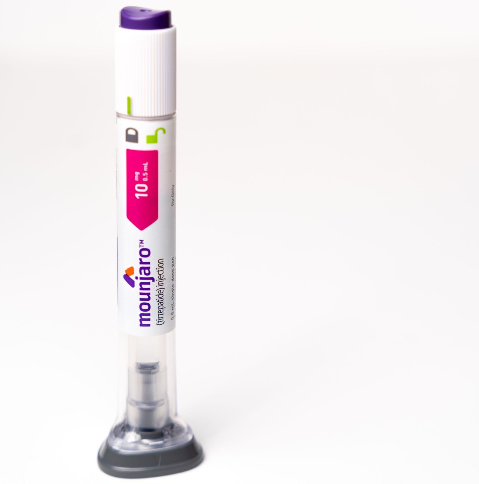 Mounjaro injection pen for diabetes management.