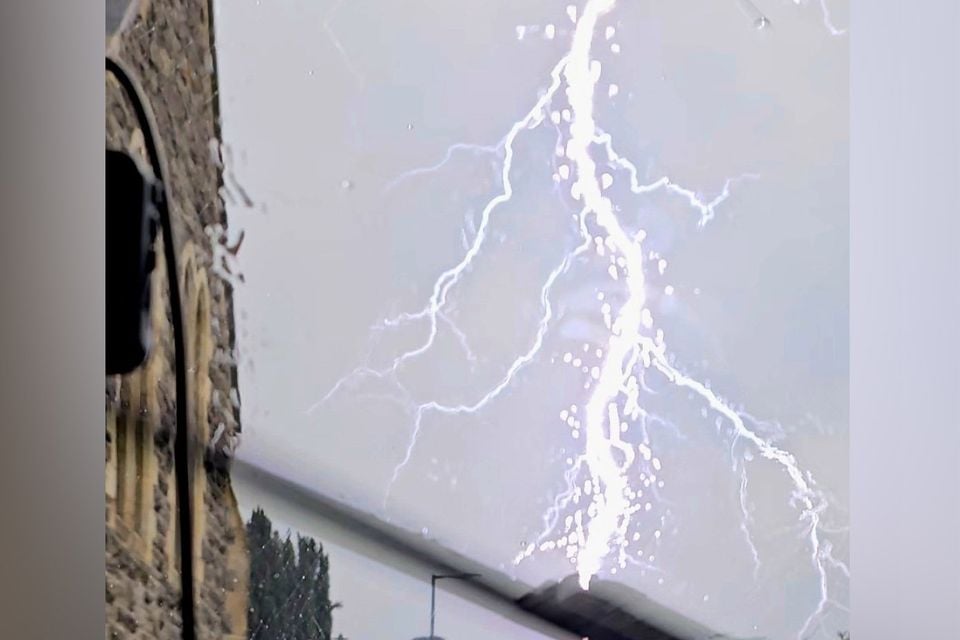 Previous lightening strike in Omagh (Photo by Cara Coll Photography).