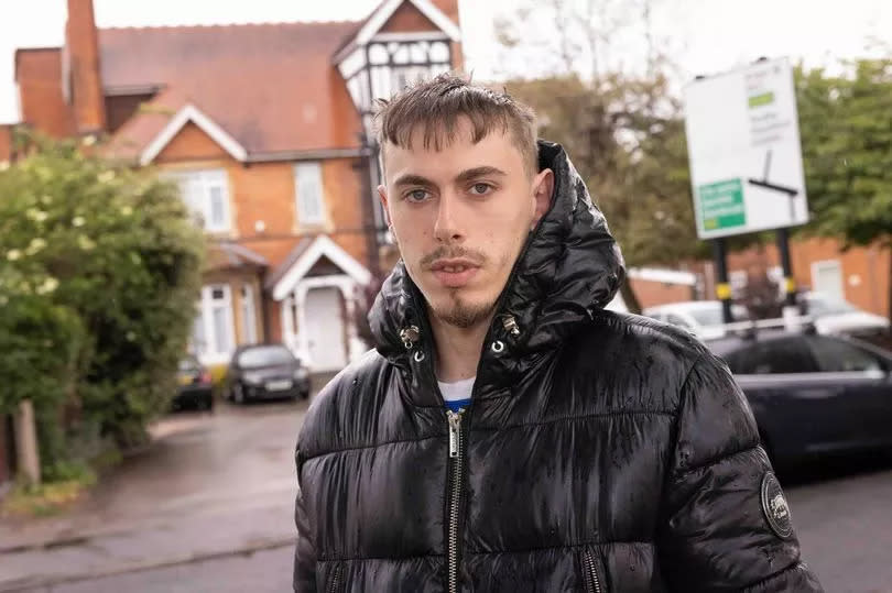 Kian Jones, his partner and his six-month-old baby, are living in temporary accommodation -Credit:Nick Wilkinson/Birmingham Live