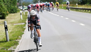 PIURO, SWITZERLAND - JUNE 18: Fabio Van Den Bossche of Belgium and Team Alpecin - Deceuninck competes during the 88th Tour de Suisse, Stage 4 a 193.2km stage from Heiden to Piuro (Valchiavenna) / #UCIWT / on June 18, 2025 in Piuro, Switzerland. (Photo by Tim de Waele/Getty Images)