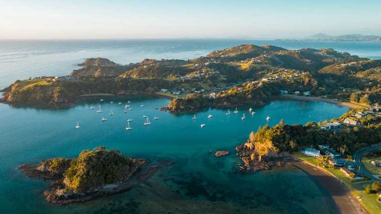 Early morning sunrise over Tutukaka Coast, Northland, New Zealand.