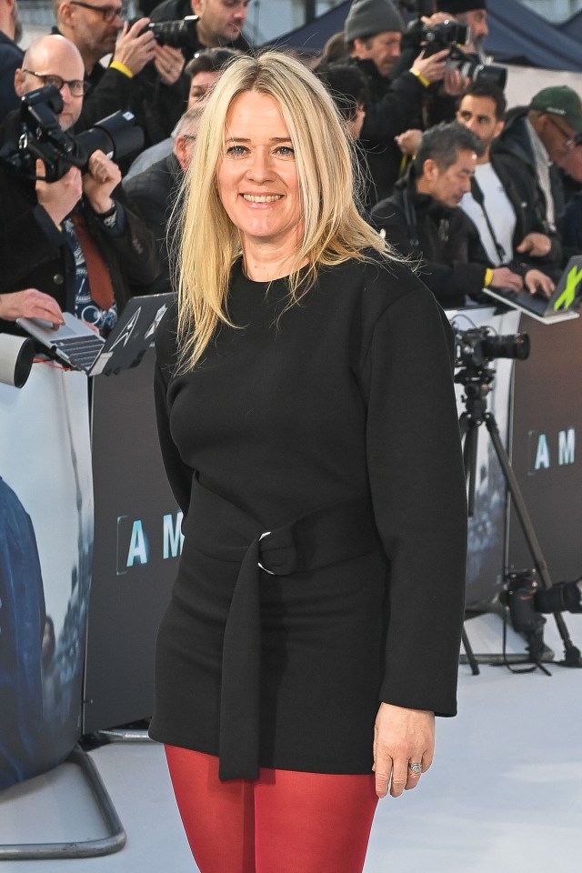 Edith Bowman at the European premiere of "The Amateur".